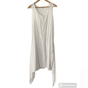Coverup White Sleeveless Dress